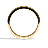 Alliance homme diamant or rose - Cultivé 4 mm