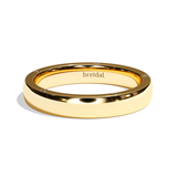 Alliance homme diamant or blanc - Distingué 4 mm