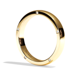 Alliance homme diamant or blanc - Distingué 4 mm