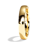 Alliance homme diamant or blanc - Distingué 4 mm