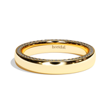 Alliance homme diamant or blanc - Joyeux 4 mm