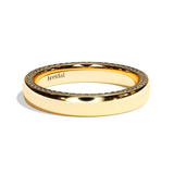 Alliance homme diamant or blanc - Joyeux 4 mm