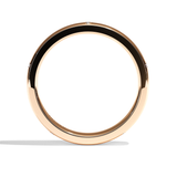 Alliance homme diamant or rose - Cultivé 4 mm