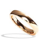 Alliance homme diamant or blanc - Distingué 4 mm