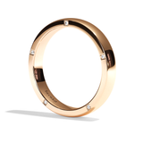 Alliance homme diamant or blanc - Distingué 4 mm