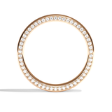 Alliance homme diamant or blanc - Joyeux 4 mm