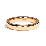 Alliance homme diamant or blanc - Joyeux 4 mm
