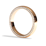 Alliance homme diamant or blanc - Joyeux 4 mm