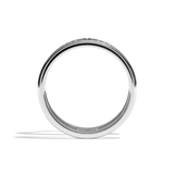 Bague double anneau or jaune - Réconfortante pavée