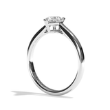 Bague solitaire diamant poire platine - Précieuse
