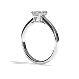 Bague solitaire diamant radiant or jaune - Précieuse