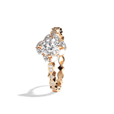Bague solitaire épaulé or blanc - Spectaculaire