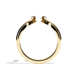Bague toi et moi diamant navette or blanc - Sereine