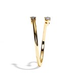 Bague toi et moi diamant poire platine - Vivante