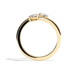 Bague toi et moi diamant poire platine - Vivante