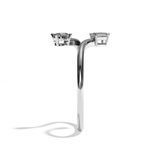 Bague toi et moi ovale et radiant platine - Assidue