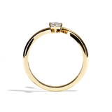 Bague toi et moi ovale et radiant platine - Assidue