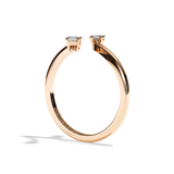 Bague toi et moi ovale et radiant platine - Assidue