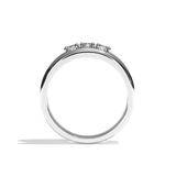 Bague trilogie diamant platine - Chaleureuse
