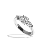 Bague trilogie diamant platine - Loyale