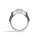 Bague trilogie diamant platine - Loyale