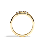 Bague trilogie diamant platine - Chaleureuse