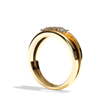 Bague trilogie diamant platine - Chaleureuse