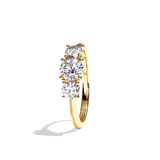 Bague trilogie diamant platine - Libérée 0,30 ct
