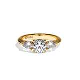 Bague trilogie diamant platine - Loyale