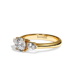 Bague trilogie diamant platine - Loyale
