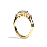 Bague trilogie diamant platine - Loyale