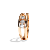 Bague trilogie diamant platine - Chaleureuse
