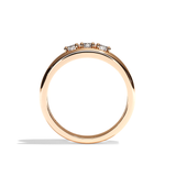 Bague trilogie diamant platine - Chaleureuse