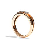 Bague trilogie diamant platine - Chaleureuse