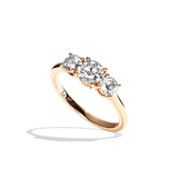 Bague trilogie diamant platine - Libérée 0,30 ct