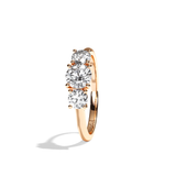 Bague trilogie diamant platine - Libérée 0,30 ct