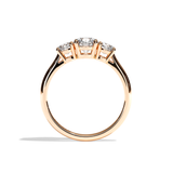 Bague trilogie diamant platine - Libérée 0,30 ct