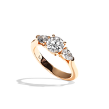 Bague trilogie diamant platine - Loyale