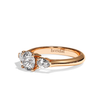 Bague trilogie diamant platine - Loyale