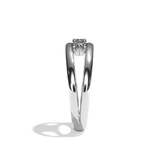 Bague trilogie diamant platine - Chaleureuse