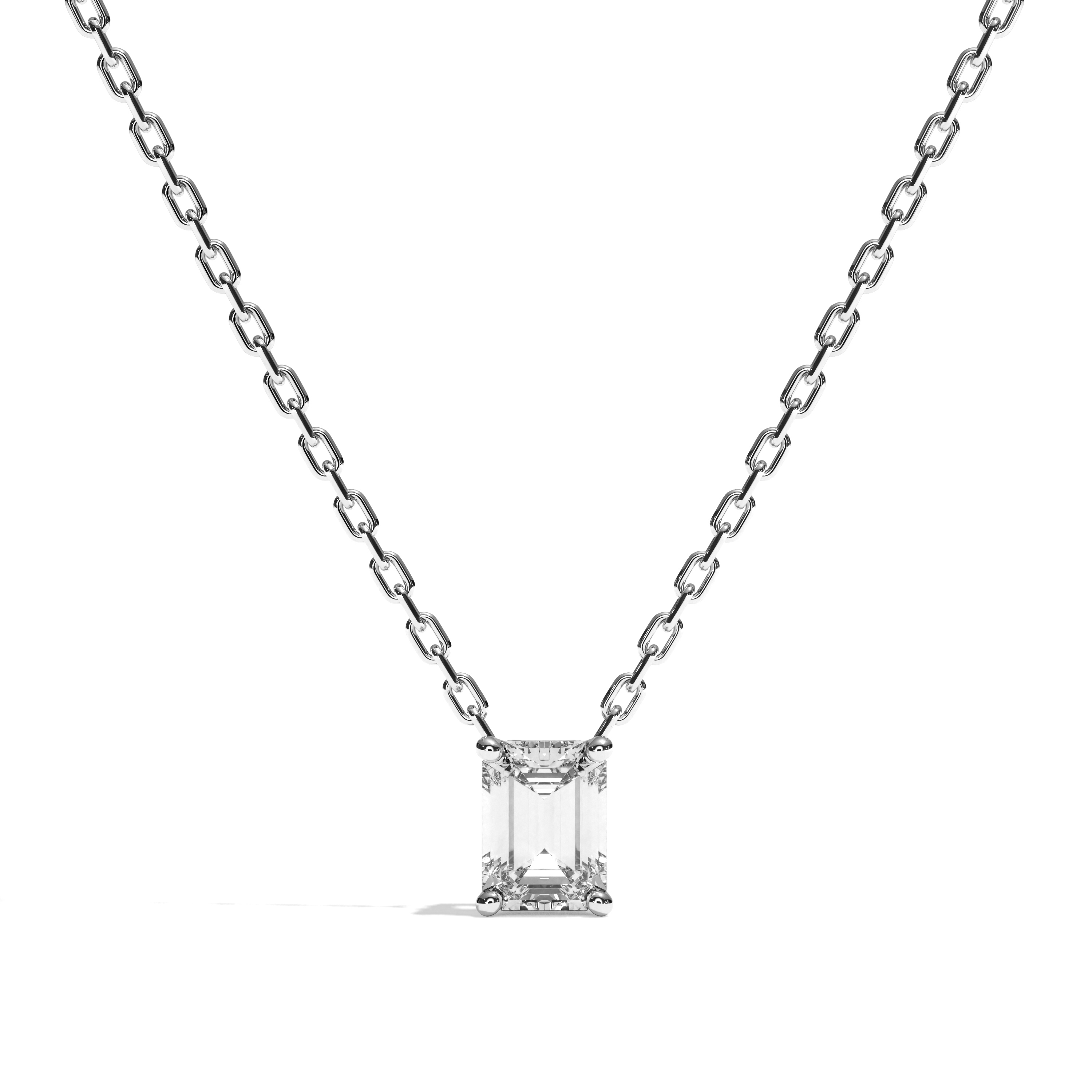 Collier Diamant Taille Emeraude - La Captivante