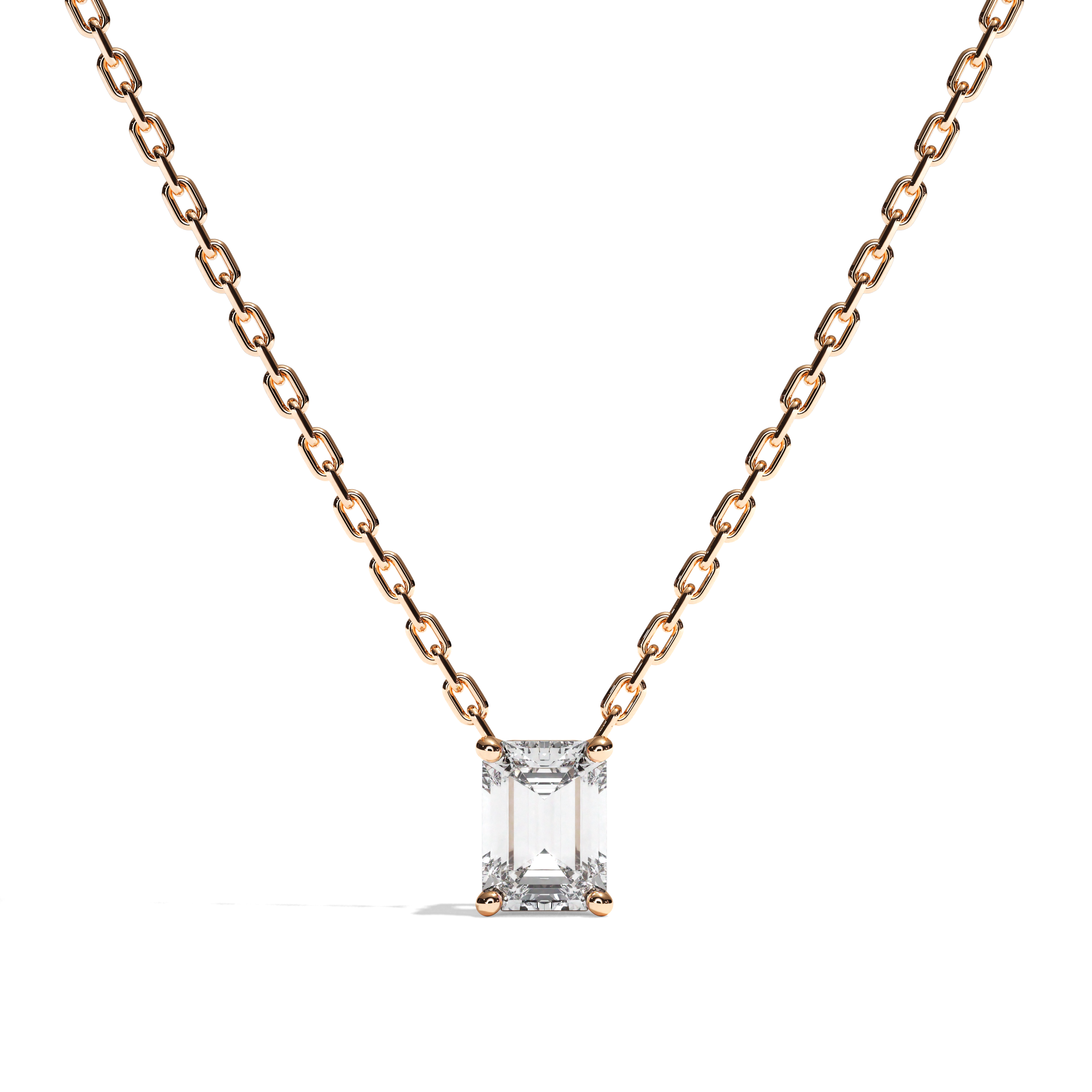 Collier Diamant Taille Emeraude - La Captivante