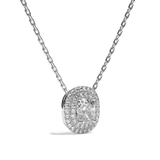 Collier Diamant Coussin - Double Entourage - La Craintive