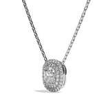 Collier Diamant Coussin - Double Entourage - La Craintive