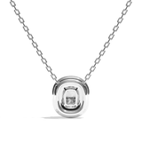 Collier Diamant Coussin - Double Entourage - La Craintive
