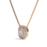 Collier Diamant Coussin - Double Entourage - La Craintive