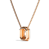 Collier Diamant Taille Emeraude - Double Entourage - La Discrète