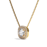 Collier Diamant Rond - Double Entourage - La Radieuse