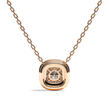 Collier Diamant Rond - Double Entourage - La Radieuse