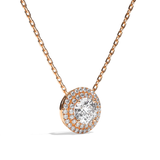 Collier Diamant Rond - Double Entourage -La Ravissante